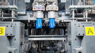 DSB90 triple screw double station double die head extrusion blow  molding machine 