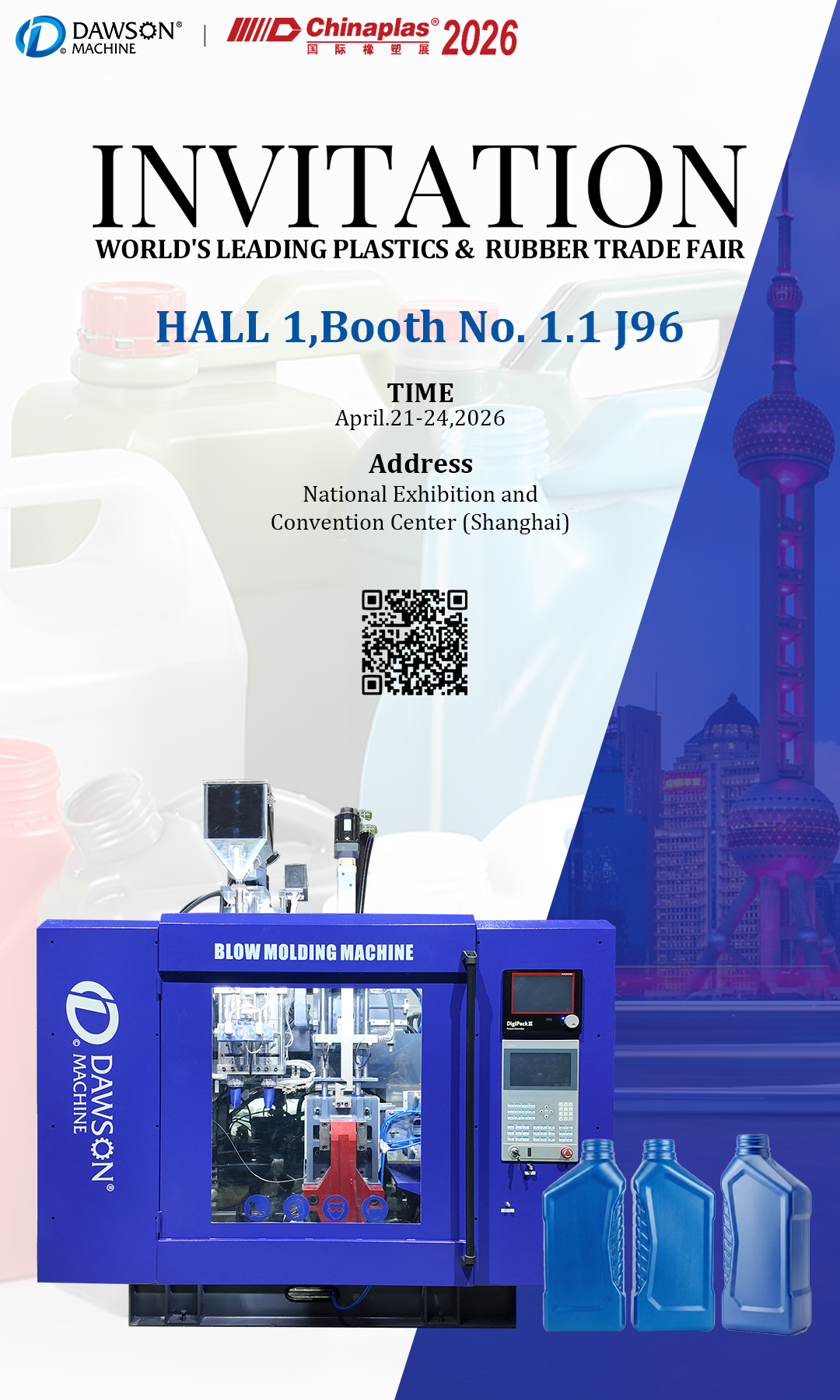 Latest company blogs about Chinaplas 2026 Invitation: Connect with DAWSON at Booth 1.1 J96