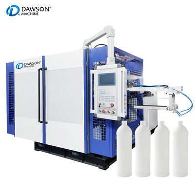 Buy HDPE 500ml 900ml Double Station Four Die Heads Extrusion Blow Molding Machine online manufacture