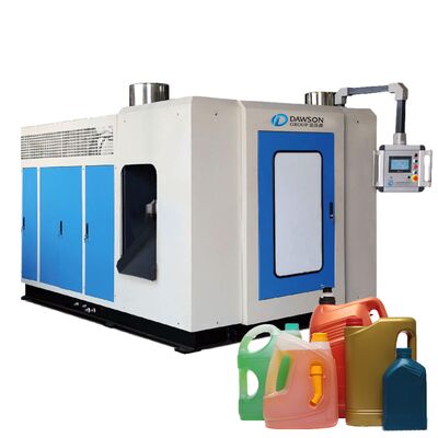Buy 75 kg per hour output blow molding machine single station or double station for manufacturing 2L 5L HDPE lubricant bottles online manufacture