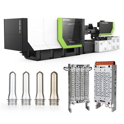 Buy 48 Cavity PET Preform Injection Molding Machine with Servo Motor and High Productivity at 0 to 200 rpm Screw Speed online manufacture