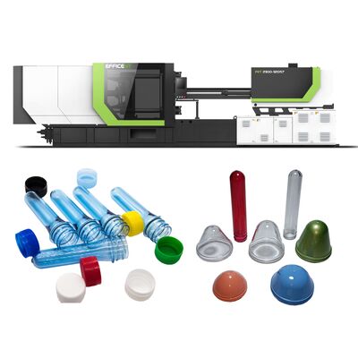 Buy PET Preform Injection Molding Machine with 1 to 180 rpm Screw Speed 200 Ton Clamping Force and Energy Saving Servo Motor online manufacture