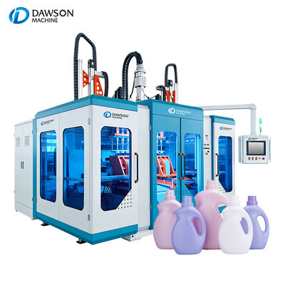 Buy Fully Electric Double Station Blow Molding Machine for 5L HDPE Plastic Jerry Can and Laundry Detergent Bottle Production online manufacture