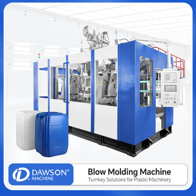 Buy 4 Screw Heating Zone Plastic Blow Molding Machine HDPE Jerrycan Bottle Production Line Clamping Force 270 KN Technology online manufacture