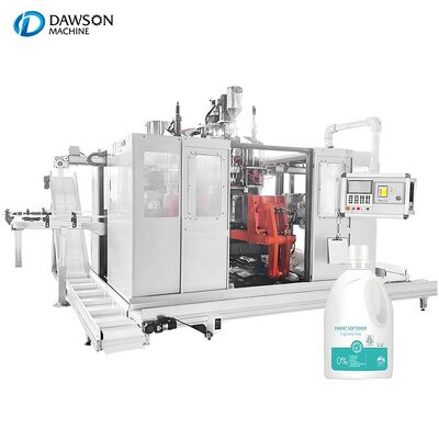 Buy Automatic Double Station Double Head Daily Chemical Laundry Detergent Cleaner Bottle Extrusion Blow Molding Machines online manufacture