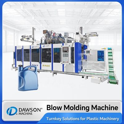 Buy Triple Screw 5L HDPE Plastic Bottle Blowing Machine Extrusion Blow Molding Machines with Double Station and Double Die Head online manufacture
