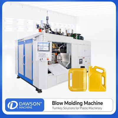 Buy 3 Layer Extrusion Blow Molding Machine for 4 Liter HDPE Plastic Bottle Making with Double Station online manufacture