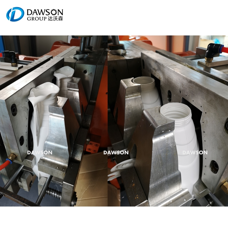 Double Head Servo Motor Milk Bottle Container Pvc Air Blowing Molding Machine
