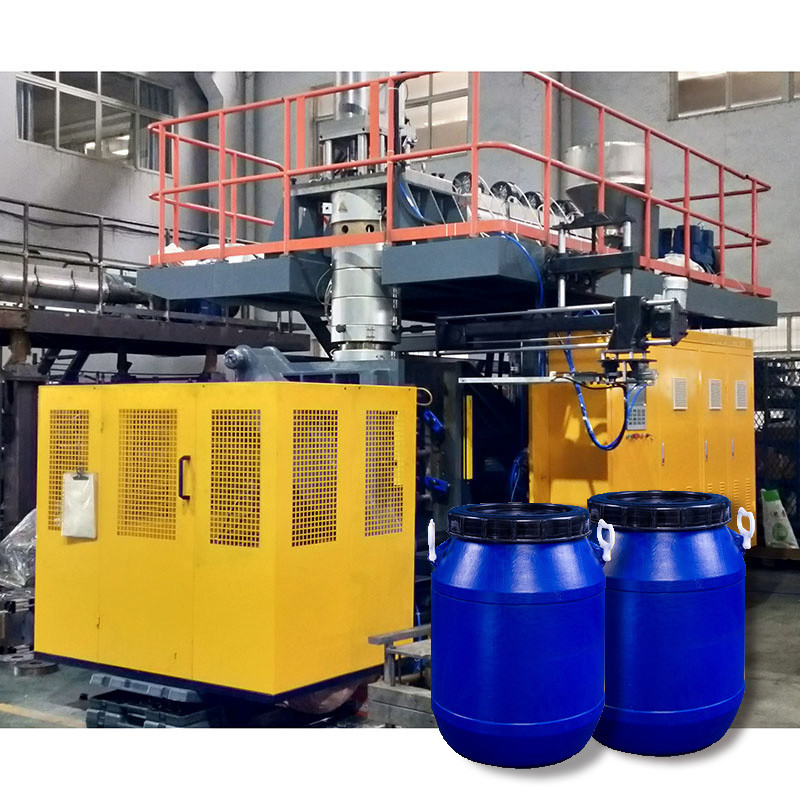 Plastic Extrusion Automatic Blow Molding Machine 60L Open Top Drum Making