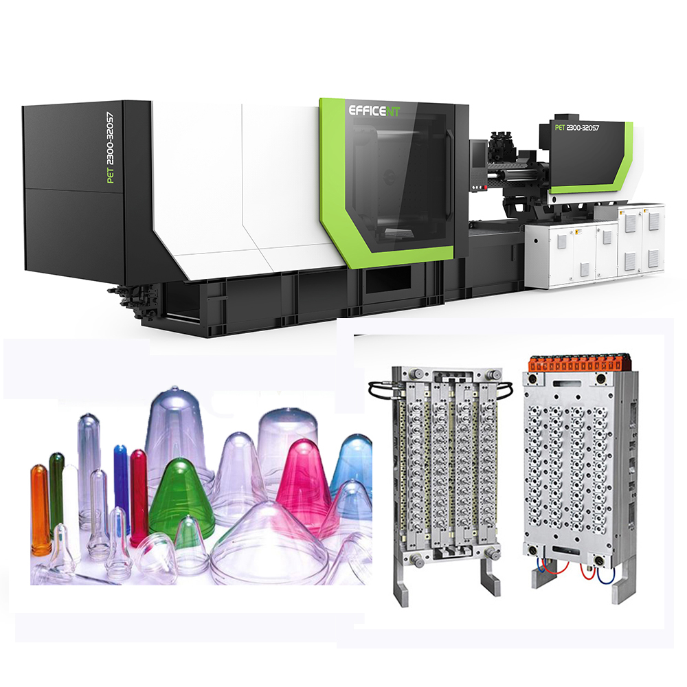 76.5 kW Power 48 Cavity PET Preform Injection Molding Machine with 10 ...