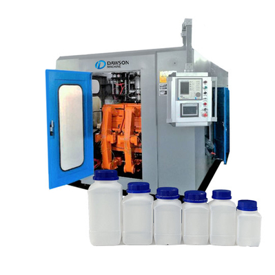 Single Head Extrusion Blow Moulding Machine 100kg / H Plastic Round Bottles