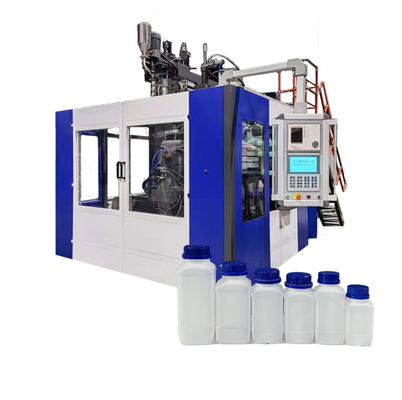 Double Head Extrusion Blow Moulding Machine Plastic Round Bottles