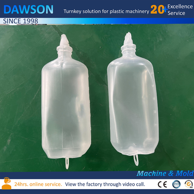 Moulding Plastic Pe Saline Bottle Extrusion Blow Molding Machines For Hanging 500ml Bottle Pp