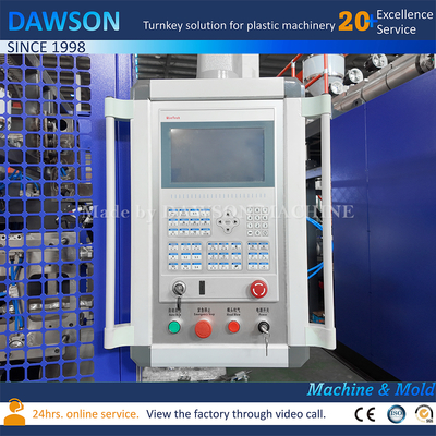 HDPE 500ml 900ml Double Station Four Die Heads Extrusion Blow Molding Machine