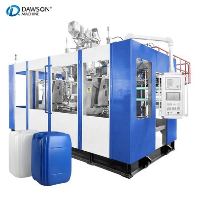 4 Screw Heating Zone Plastic Blow Molding Machine HDPE Jerrycan Bottle Production Line Clamping Force 270 KN Technology