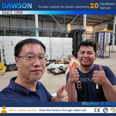 138kw Screw Heating Power 5L 10L Jerry Can HDPE Blow Molding Double Station Extrusion Blowing Molding Machine Mould Opening Stroke 250600mm