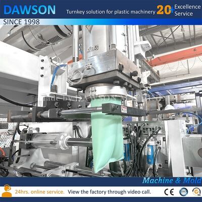 Output 130 kg per hour Plastic Jerrycan Blowing Machine Single Station Single Die Head with Chinese English Operation Panel