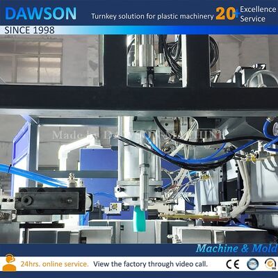 Automatic Blow Moulding Machine with 8kw Die Head Heating Power for 1L-5L Chemical Resistant HDPE Wide Mouth Jars