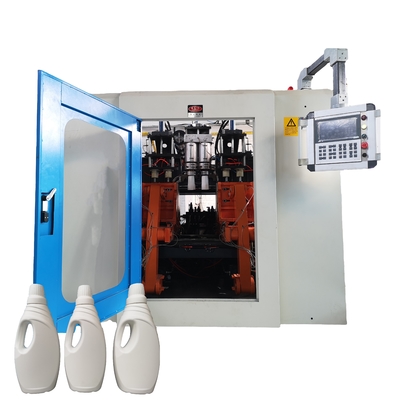 Various 4 Liter Automatic Plastic Blow Molding Machine 5.5kw Double Station